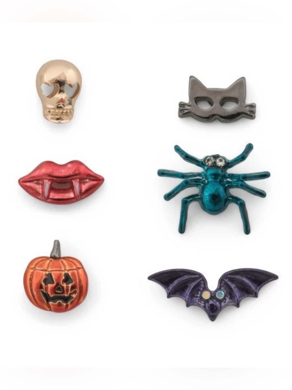 BETSEY JOHNSON Halloween Mismatch Stud Earring Boxed Set